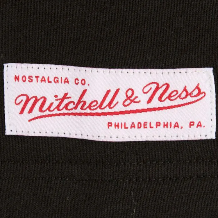 Mitchell & Ness T Shirt Unisex Black Red-3