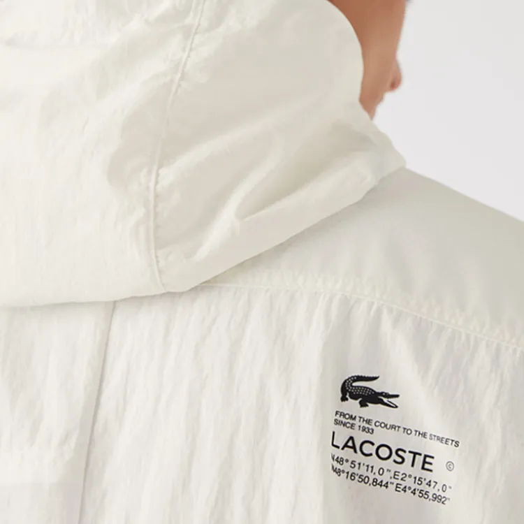 LACOSTE Jackets Coats Men's White-4