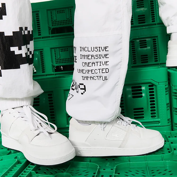 LACOSTE Casual Pants Unisex White-5