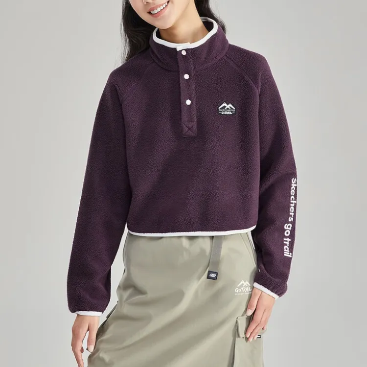 Skechers Jackets Women's Plum Purple Red/02JB-2