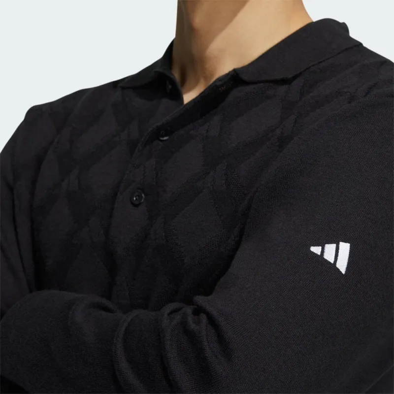 Adidas Polo Shirts Men Black-4
