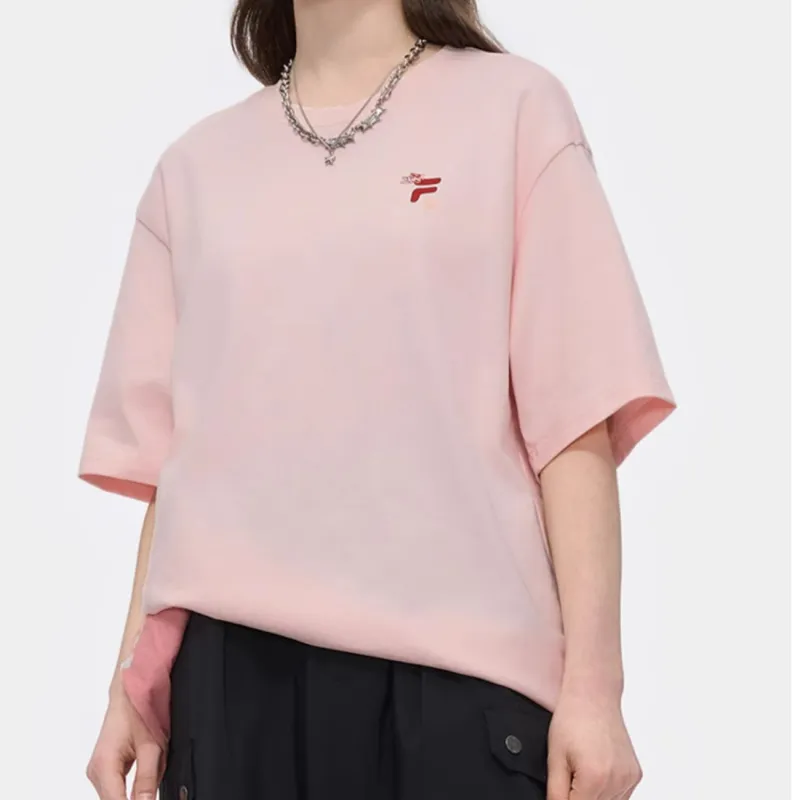 FILA FUSION FOB Series T Shirt Unisex Enchanted Pastel Pink-5