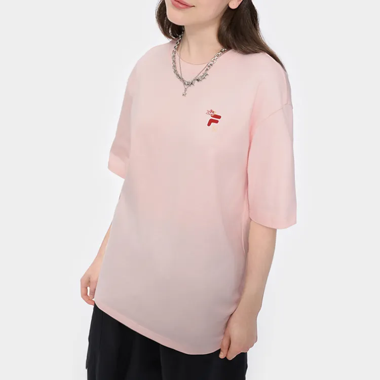 FILA FUSION FOB Series T Shirt Unisex Enchanted Pastel Pink-4