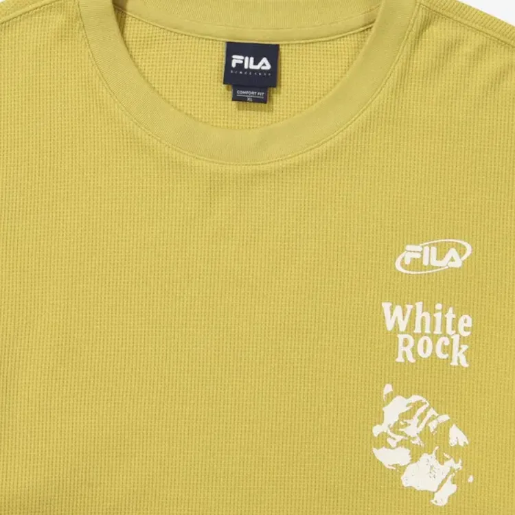 FILA ROCK T Shirt Unisex Mustard-3