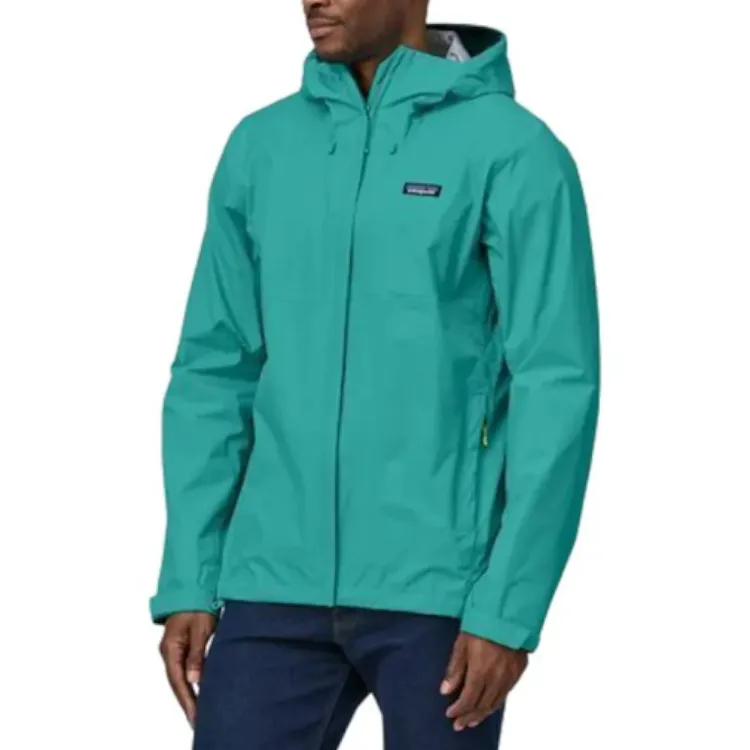 Patagonia Torrentshell 3L Windbreaker Jackets Unisex Subtidal Blue Comes With Necklace-2