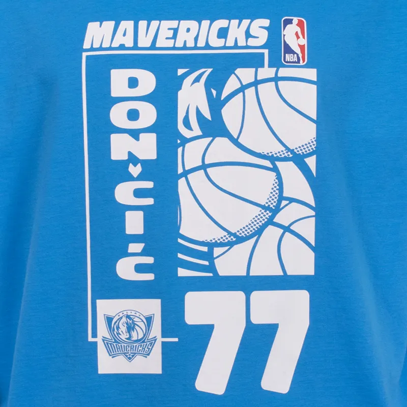 NBA T-Shirt Men's Tranquil Blue Color-1