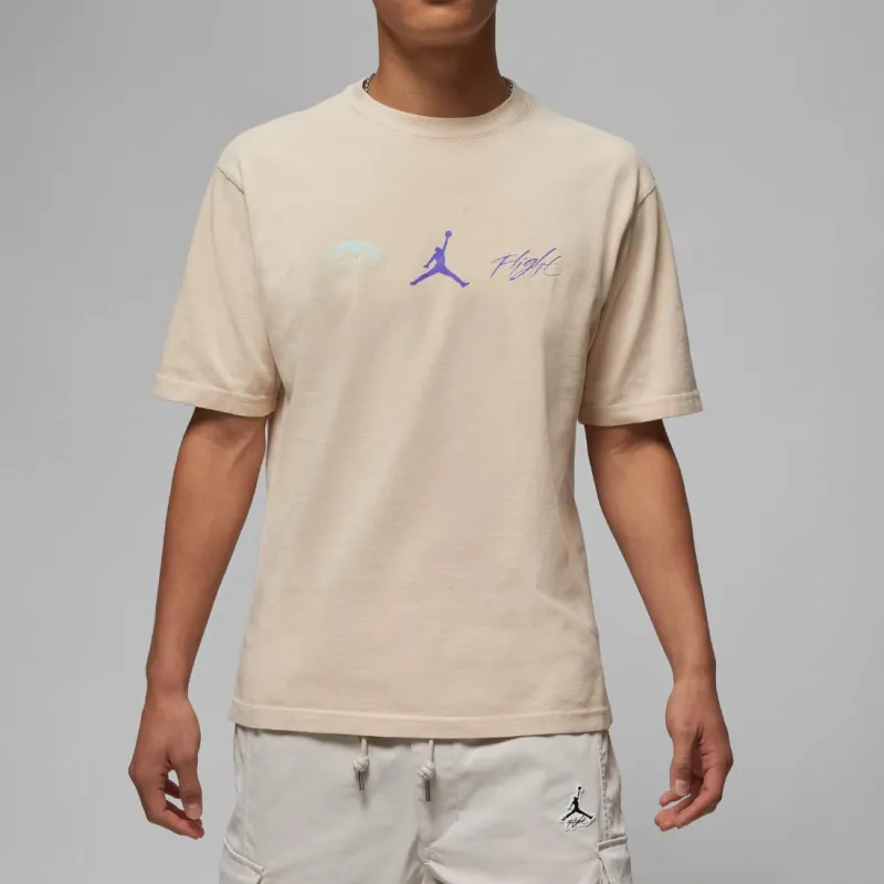 Jordan T Shirt Men's Beach White-1