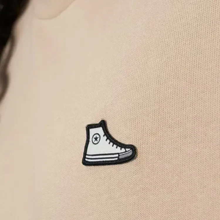Converse SNEAKER PATCH T Shirt Unisex Khaki-4