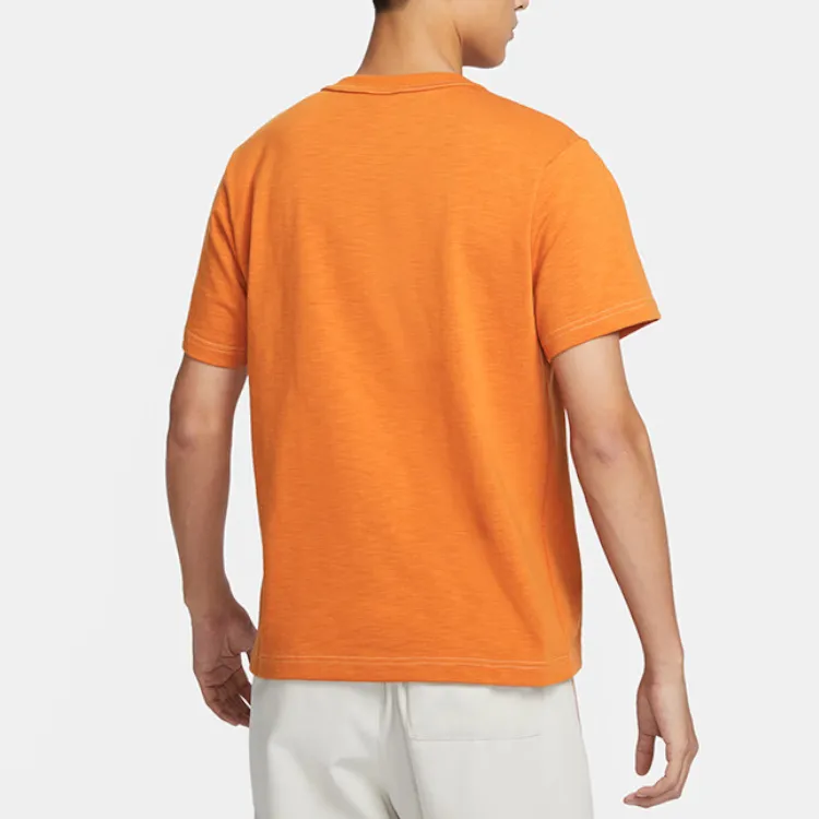 Nike T Shirts Men Orange-3