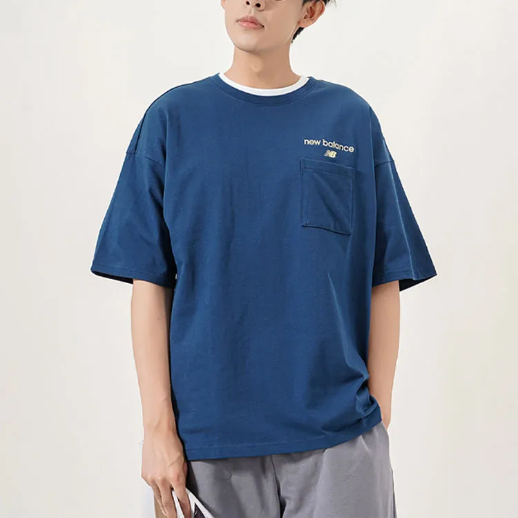 New Balance T Shirts Men Blue-2