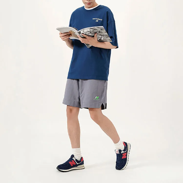 New Balance T Shirts Men Blue-4