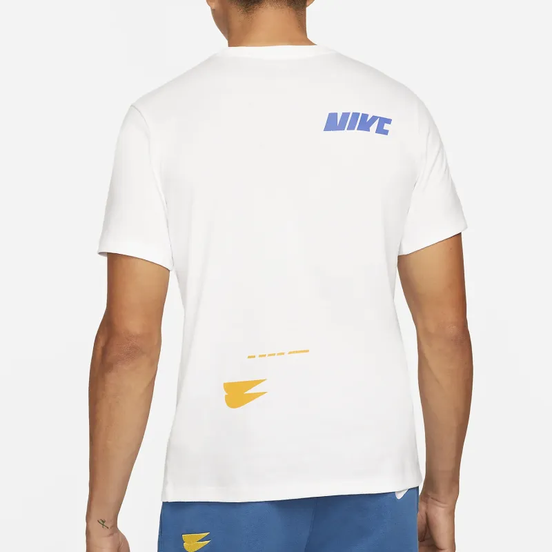 Nike T Shirts Men White-3