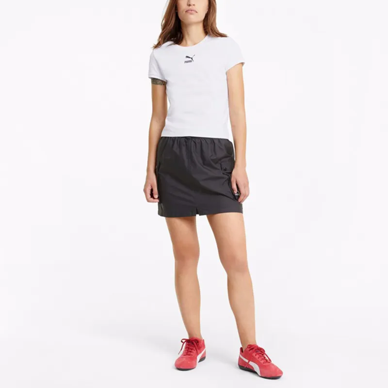 PUMA Set in Sleeve T Shirt Women's White-2