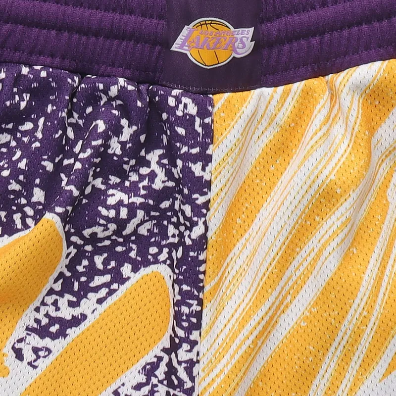 Mitchell Ness Basketball Shorts Unisex Purple-2
