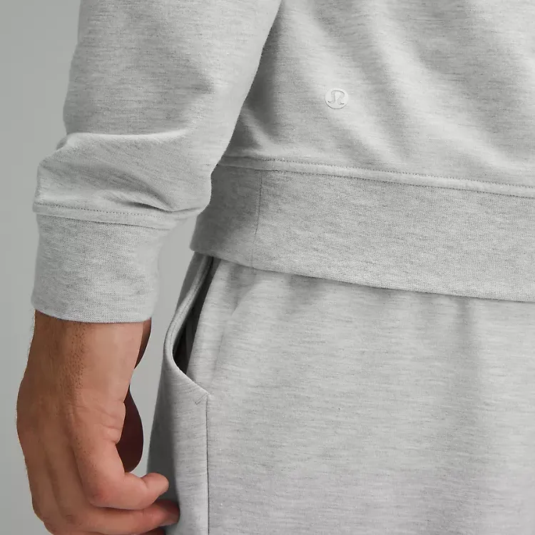 Lululemon City Sweat Sweatshirt Men's Ultra Light Gray/Sea Salt Color-4