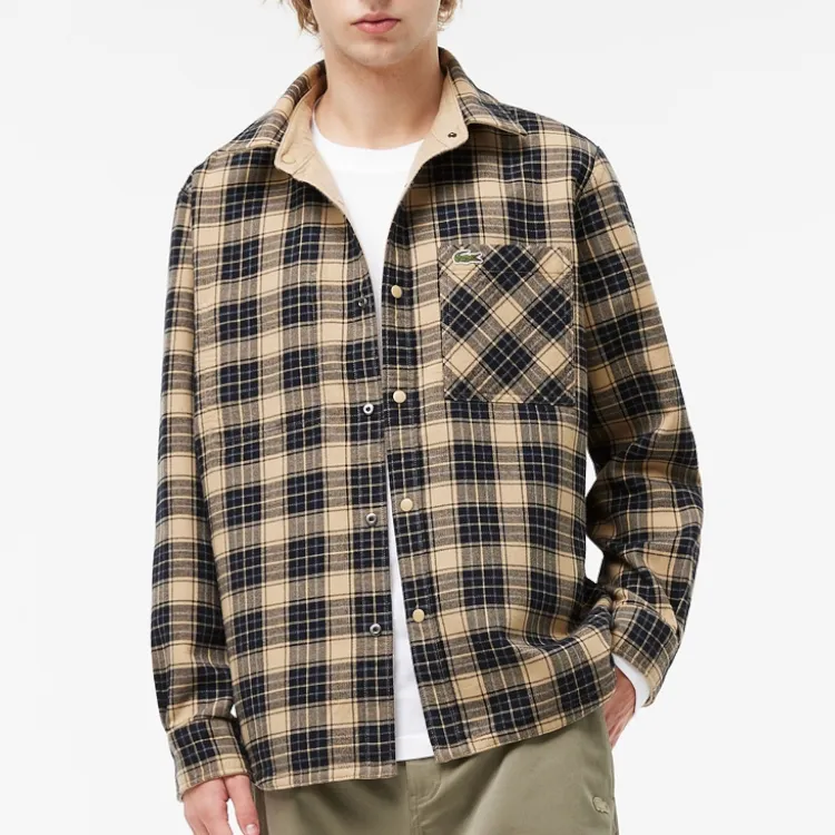 LACOSTE Shirts Men Khaki-2