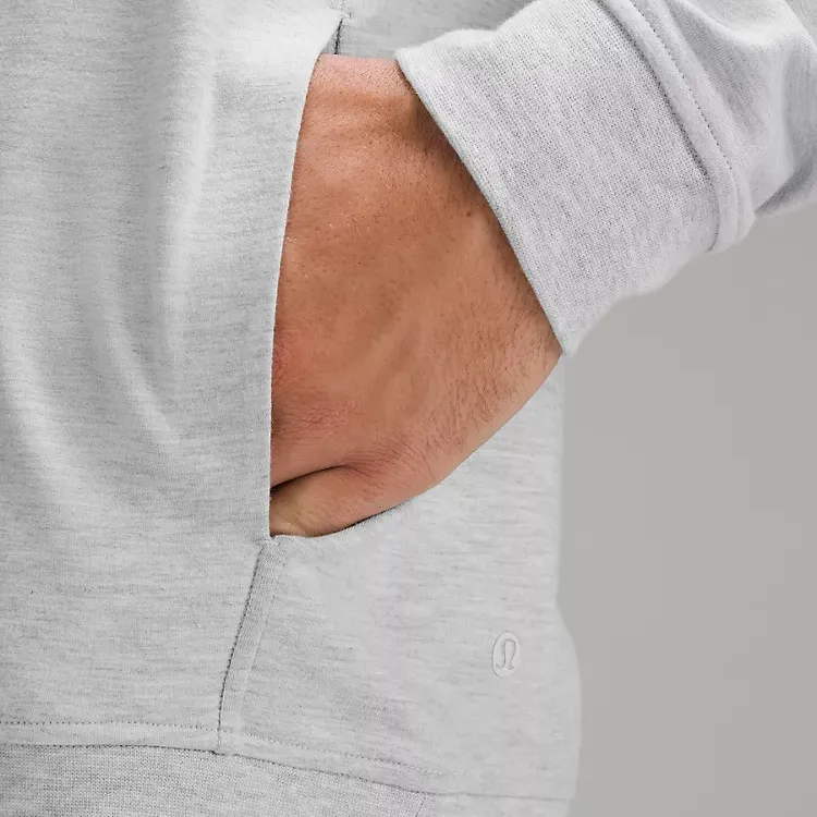 Lululemon City Sweat Sweatshirt Men's Ultra Light Gray/Sea Salt Color-3