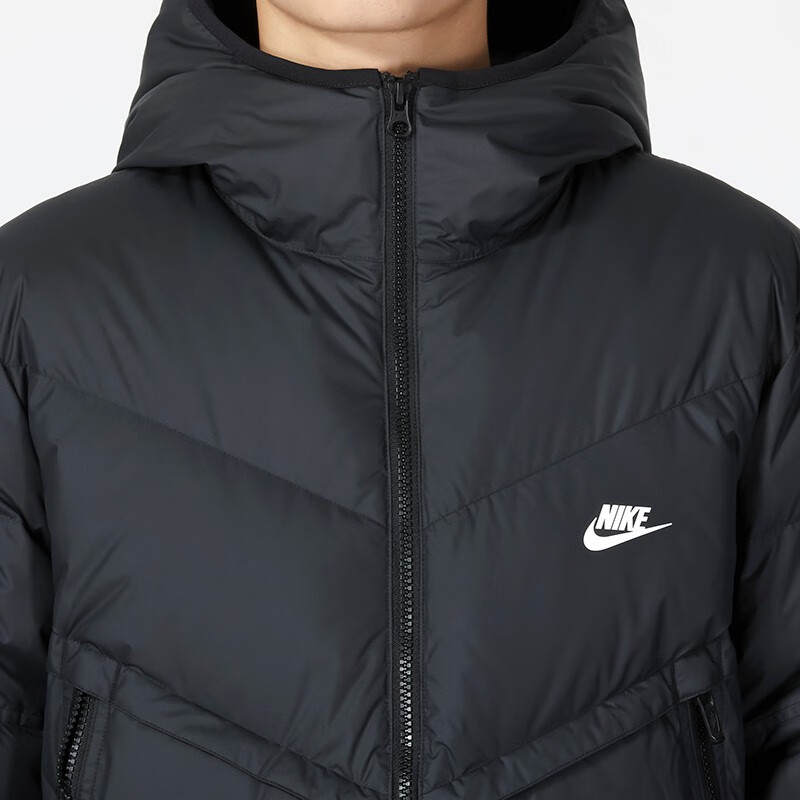 nike black down windrunner jacket