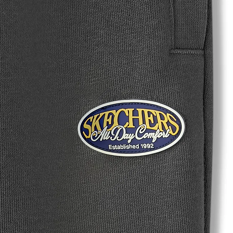 Skechers Sports Life Collection Knitted Sweatpants Men's Oyster Black-2