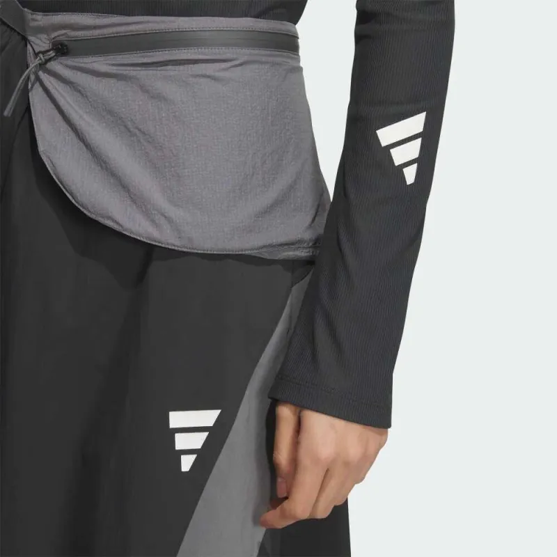 Adidas SS25 Casual Long Skirts Women's Charcoal Black-3