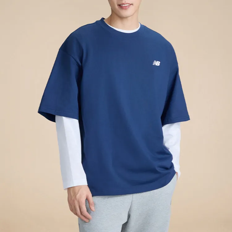New Balance T Shirts Men Blue NNY-2