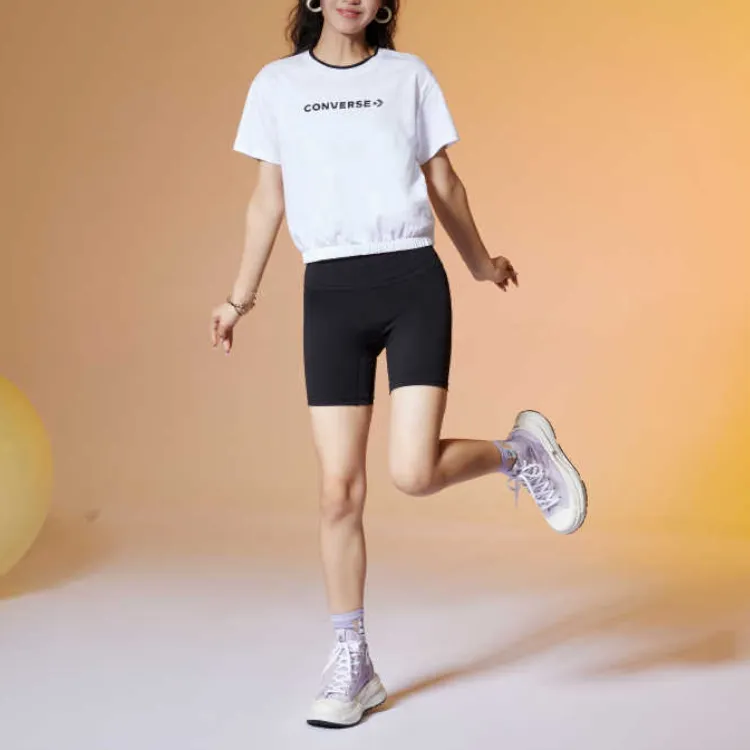 Converse Crop Tops Women's White-3