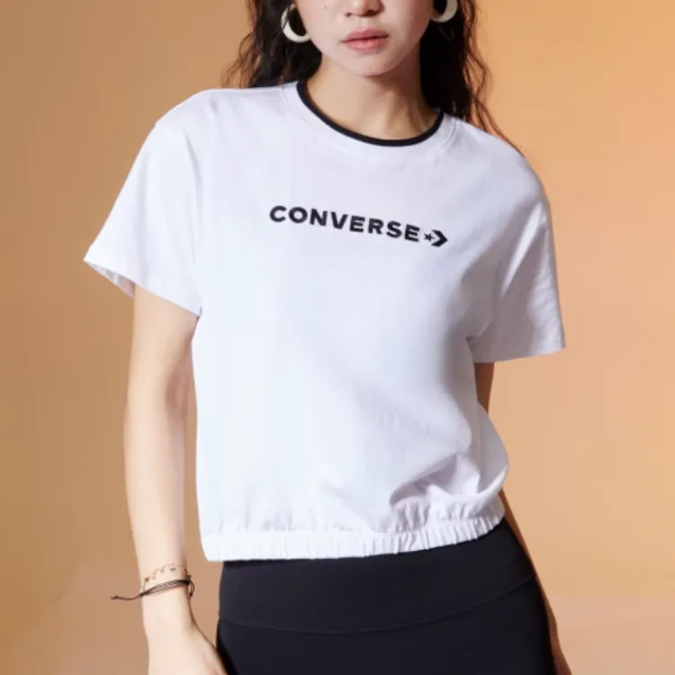 Converse Crop Tops Women's White-2