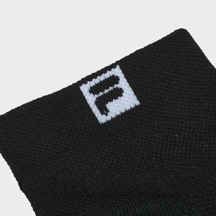 FILA Fitness Series Ankle Socks Men's 1 Pack Jet Black-4