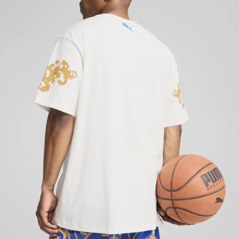 PUMA Playera De Básquet Melo Dorada Para Hombre-3