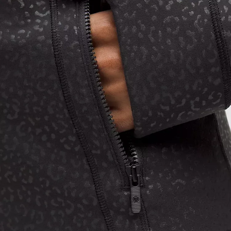 Lululemon Define SS25 Jackets Coats Women's Leopard Print Daisy Relief Black-3