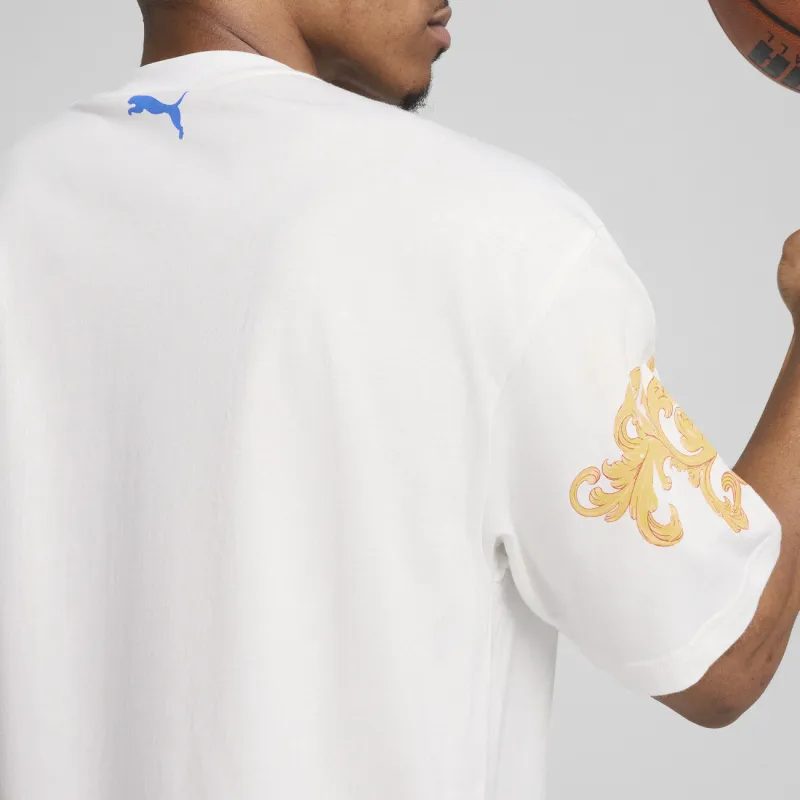 PUMA Playera De Básquet Melo Dorada Para Hombre-4