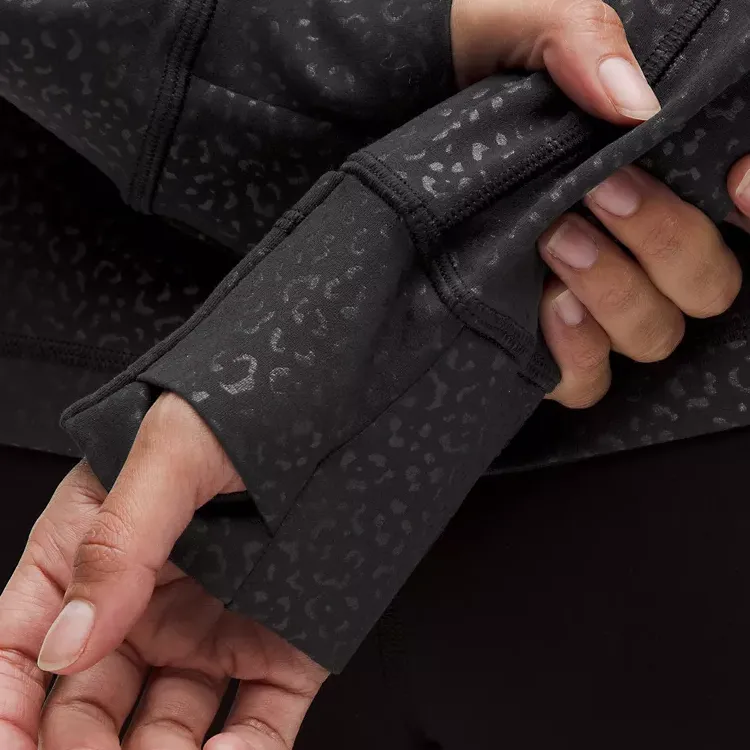 Lululemon Define SS25 Jackets Coats Women's Leopard Print Daisy Relief Black-4
