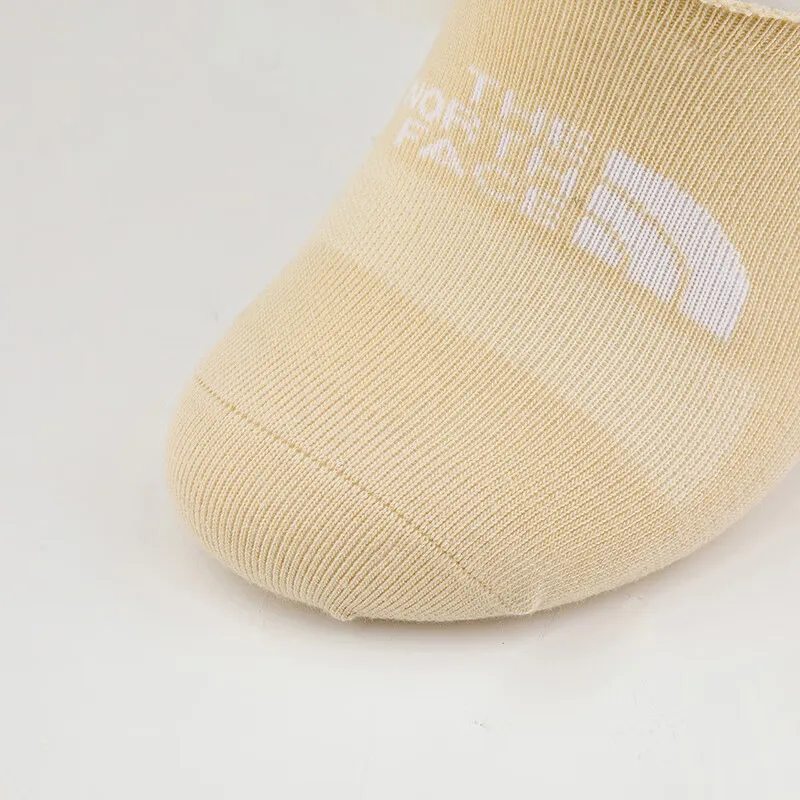 THE NORTH FACE No Show Socks Men's 3 Pack Black/White/Khaki-1