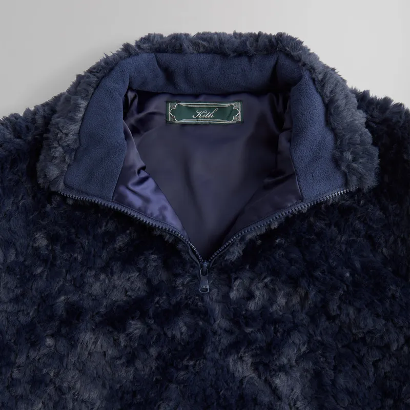KITH Claremont Shaggy Sherpa Quarter Zip-3