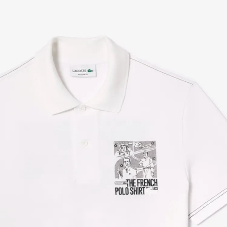 LACOSTE Polo Shirts Men White-2
