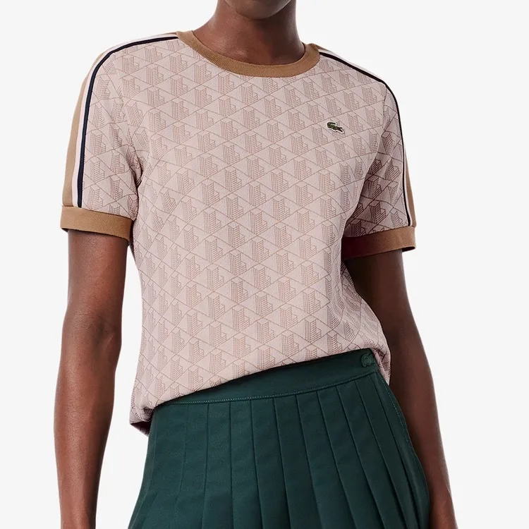 LACOSTE T Shirts Women's Pink-1