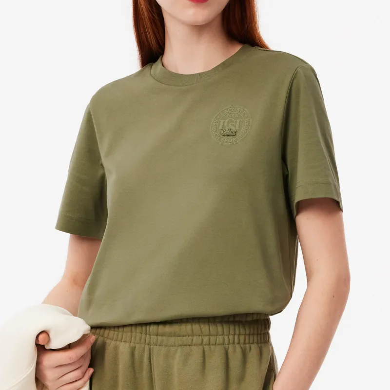 LACOSTE T Shirt Women's Khaki Green-1