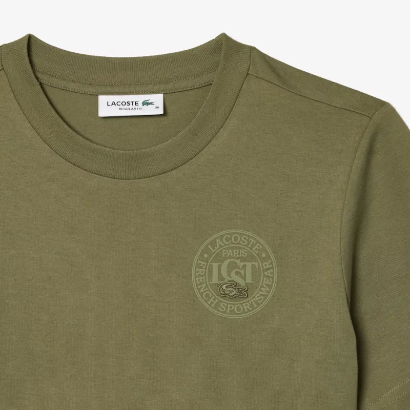 LACOSTE T Shirt Women's Khaki Green-3