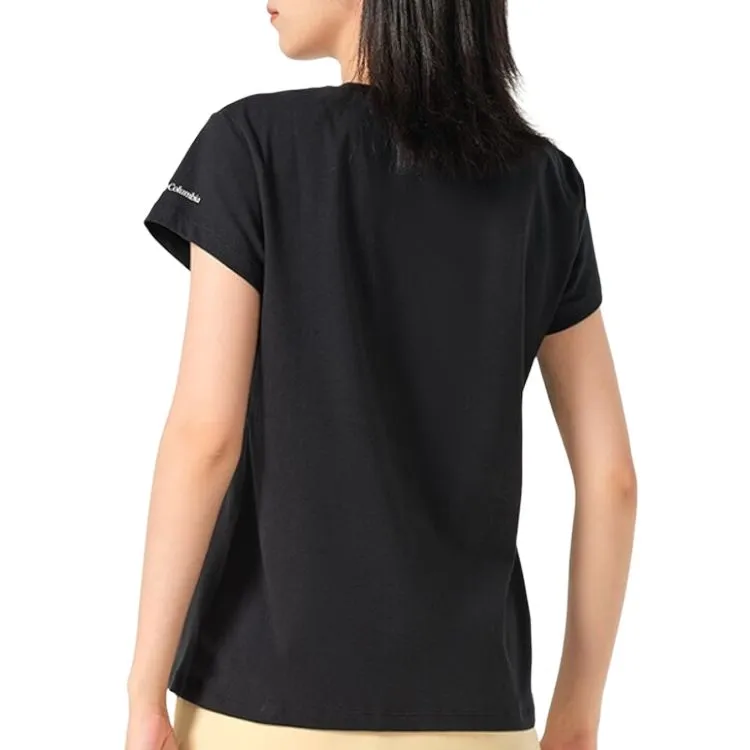Columbia Set in Sleeve T Shirt Women's Black-4