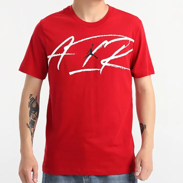 Jordan T Shirts Men Red-3
