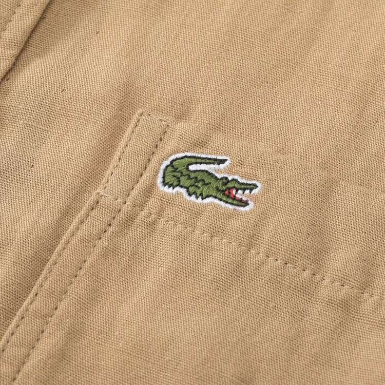 LACOSTE Shirts Men Brown-3