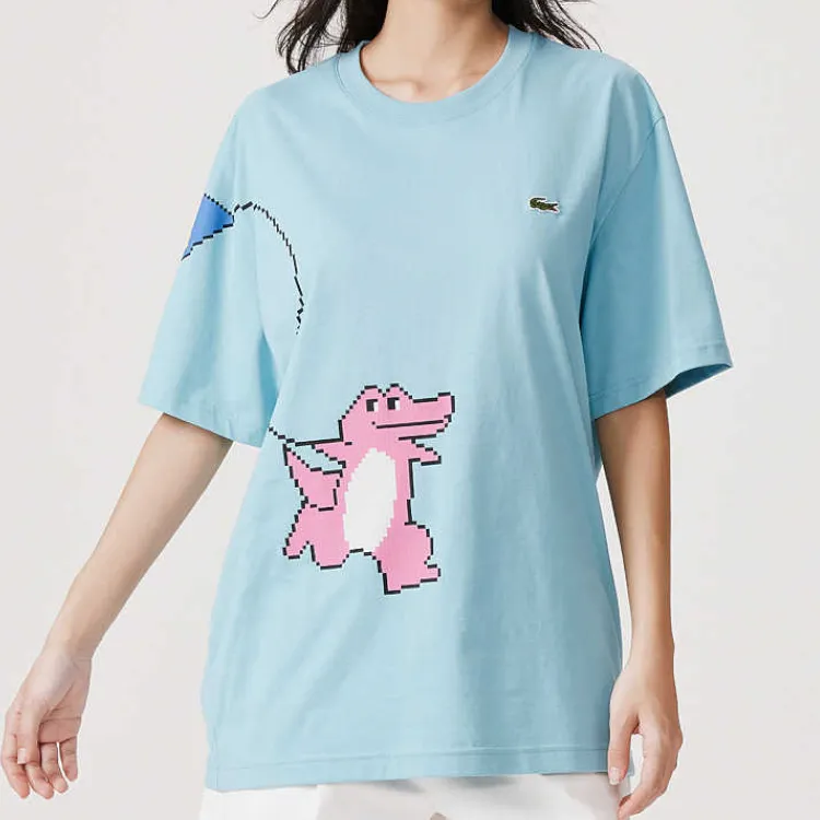 LACOSTE T Shirt Unisex Tide Blue-2