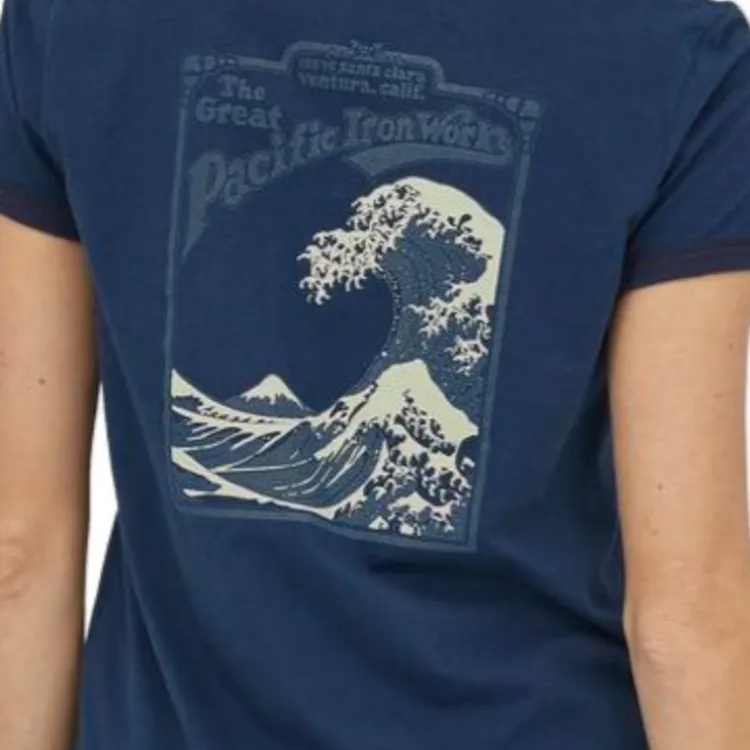 Patagonia Regular T Shirt Women's Stone Blue-2