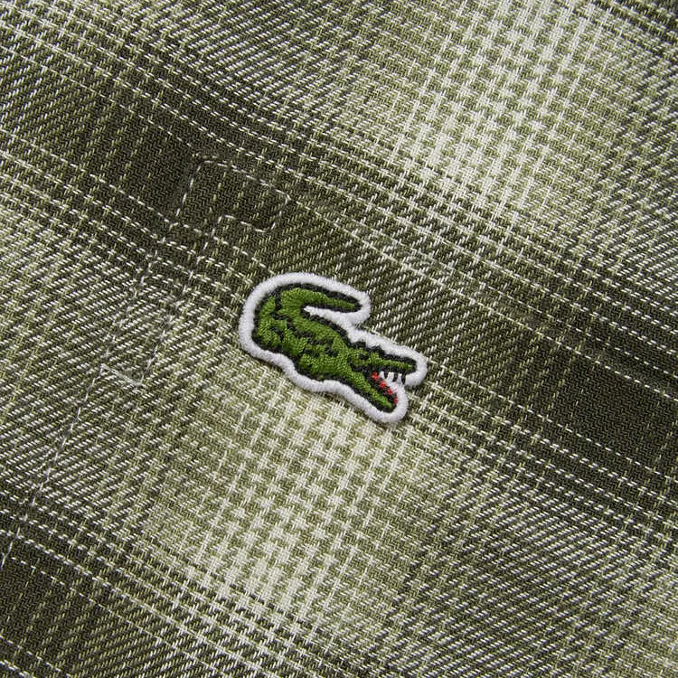 LACOSTE Shirts Men Army Green-3