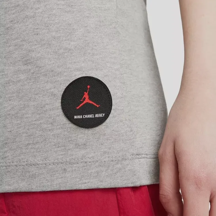Jordan X Nina Chanel Abney T shirt Grey-3
