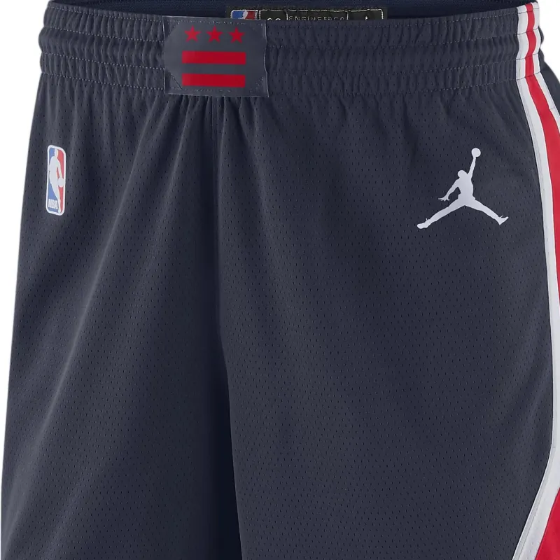 Jordan Wizards Statement Edition 2020 Basketball Shorts Men's Preppy Marine Blue/University Red/White/White-2
