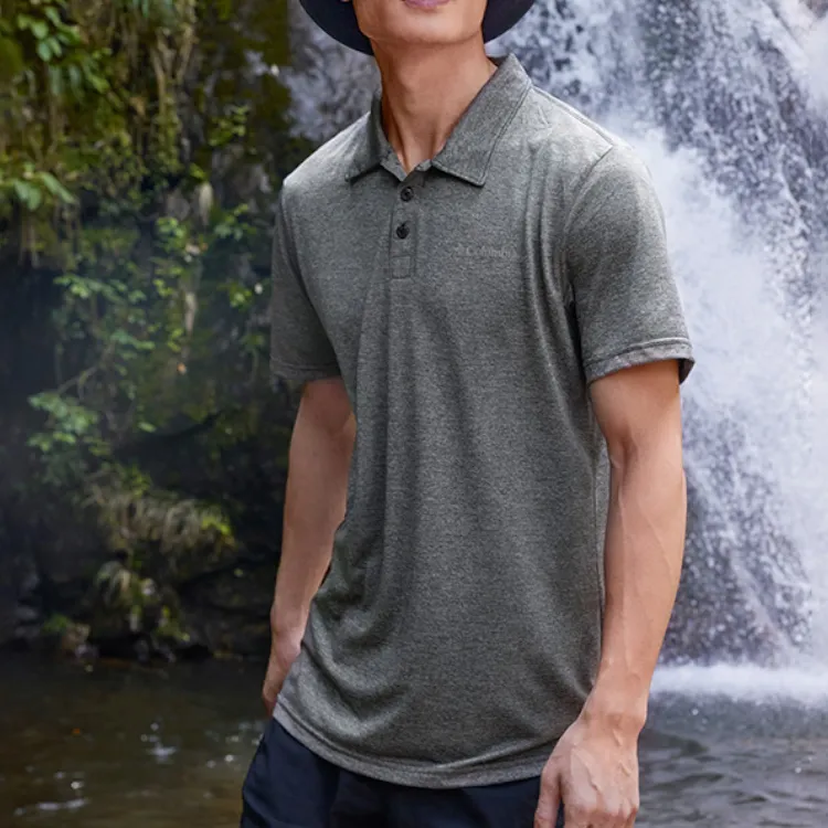 Columbia Hike Polo Shirt Men's Gray-3