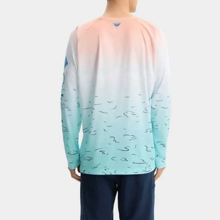 Columbia x Disney PFG T Shirt Men's Pink Blue-3