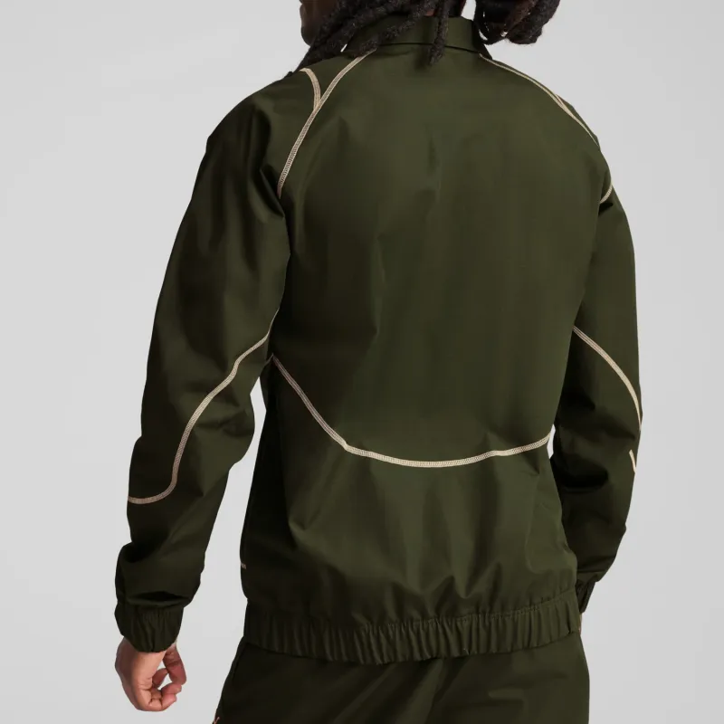 PUMA Manchester City FTBLStatement FW24 Jackets & Coats Men's Green-3