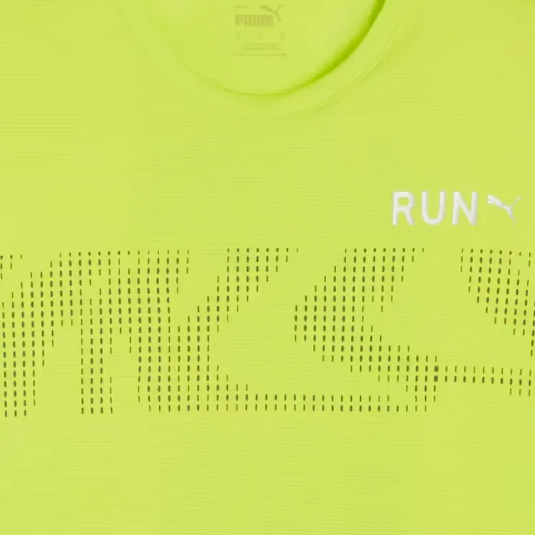 PUMA RUN FAVORITE T Shirt Men's Lime Green-4